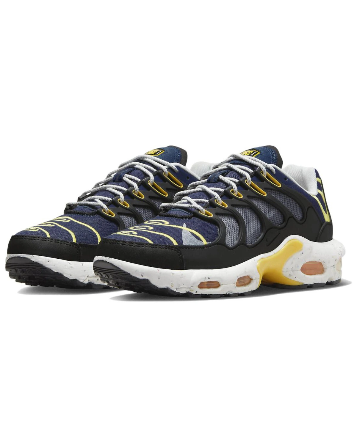 Nike Air Max Terrascape Plus унисекс кроссовки сине-желтые с воздушной подушкой картинка