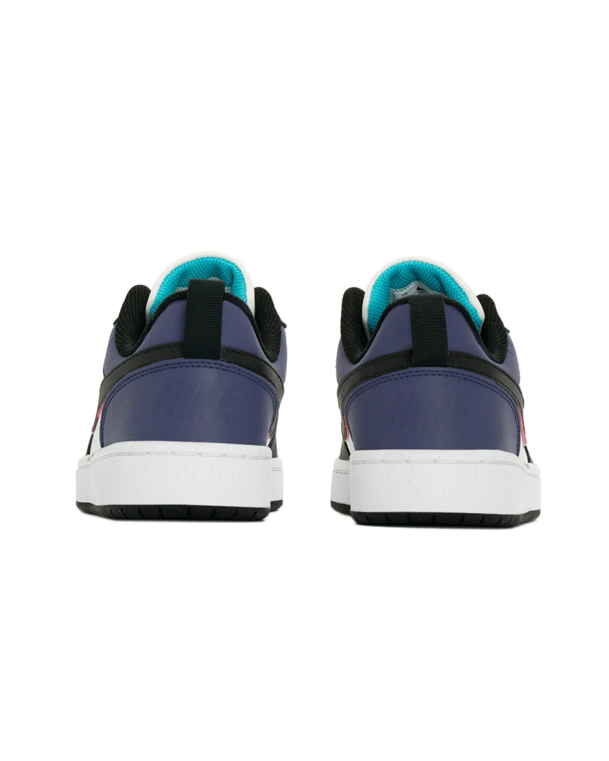 Nike Court Borough детские кроссовки из синтетики черно-фиолетовые картинка