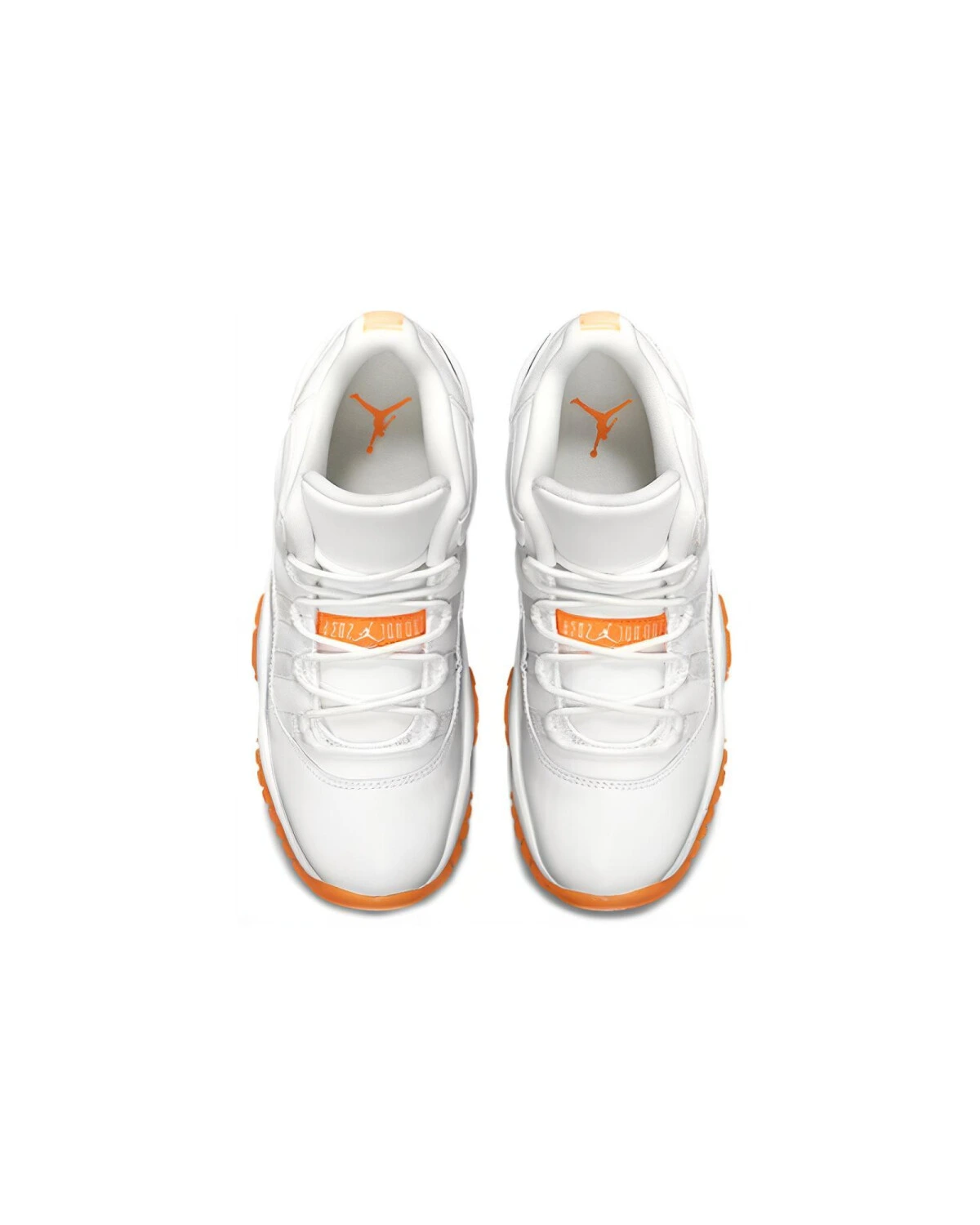 Jordan Air Jordan 11 Retro Low Citrus детские баскетбольные кроссовки бело-оранжевые картинка