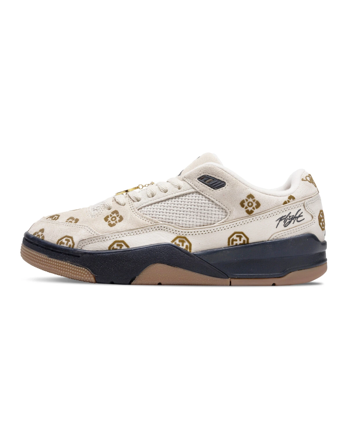 Jordan FLIGHT COURT Mocha Mandala unisex кроссовки вельвет коричневый картинка
