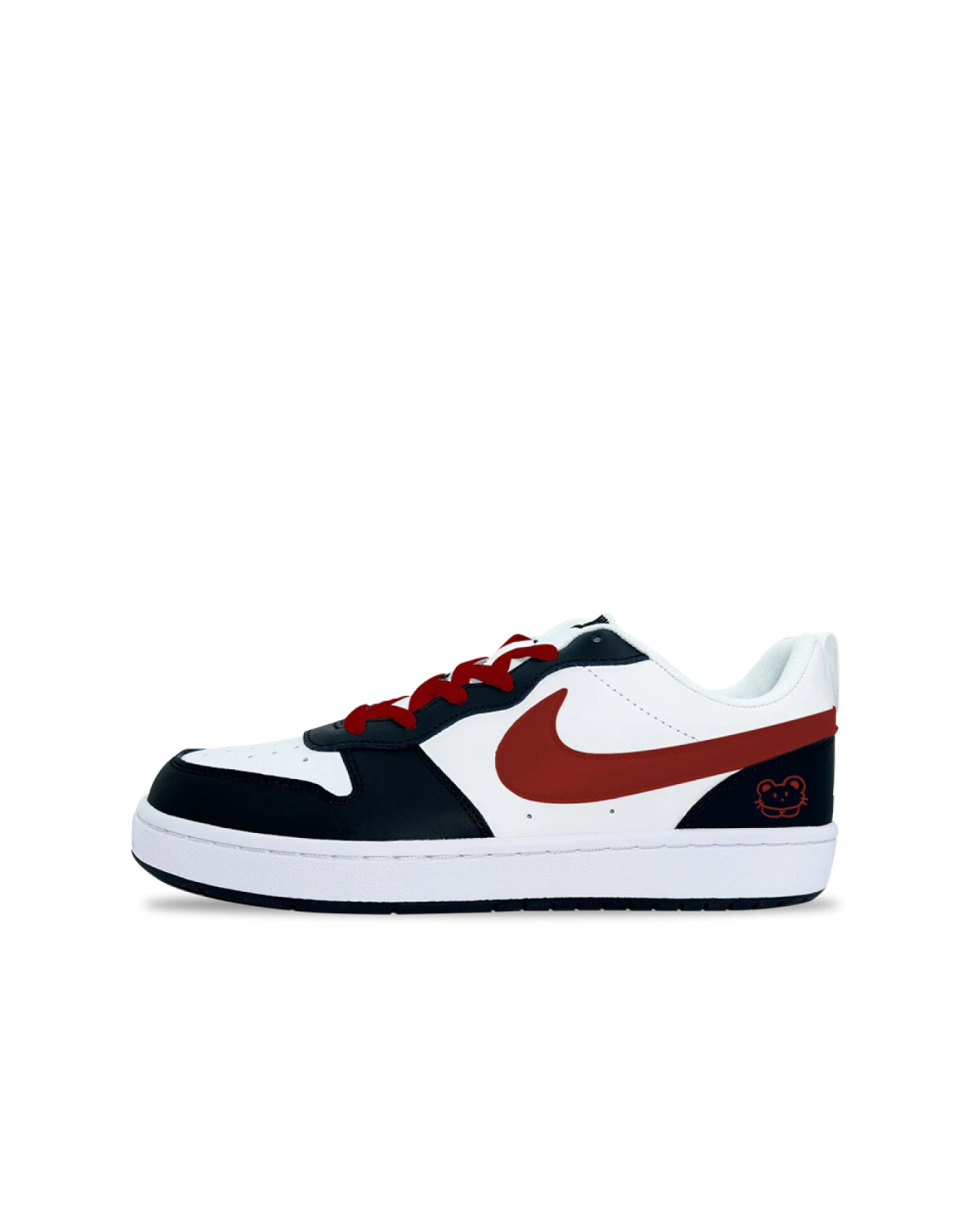 Nike Court Borough детские кроссовки белые из искусственной кожи картинка