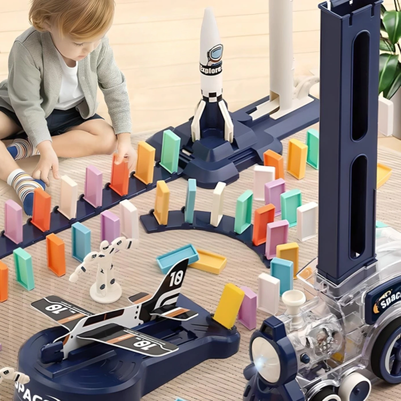 Домино-поезд картинка