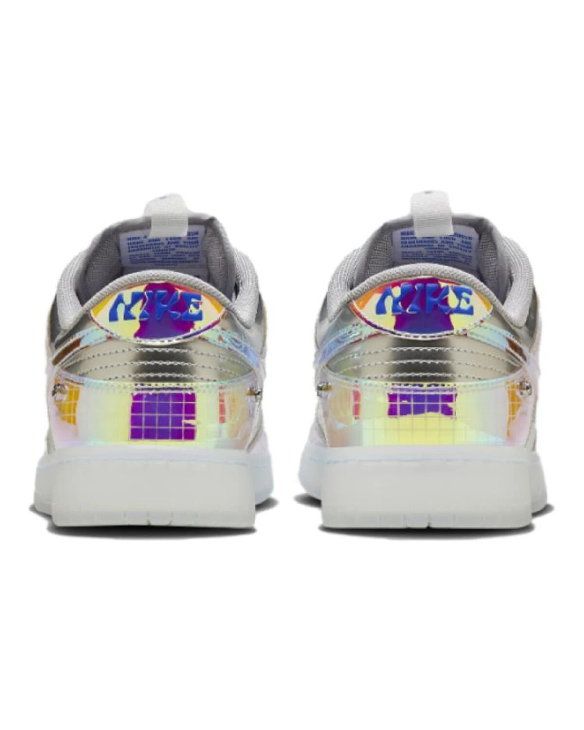 Nike Dunk unisex кроссовки серебряные из синтетической кожи картинка