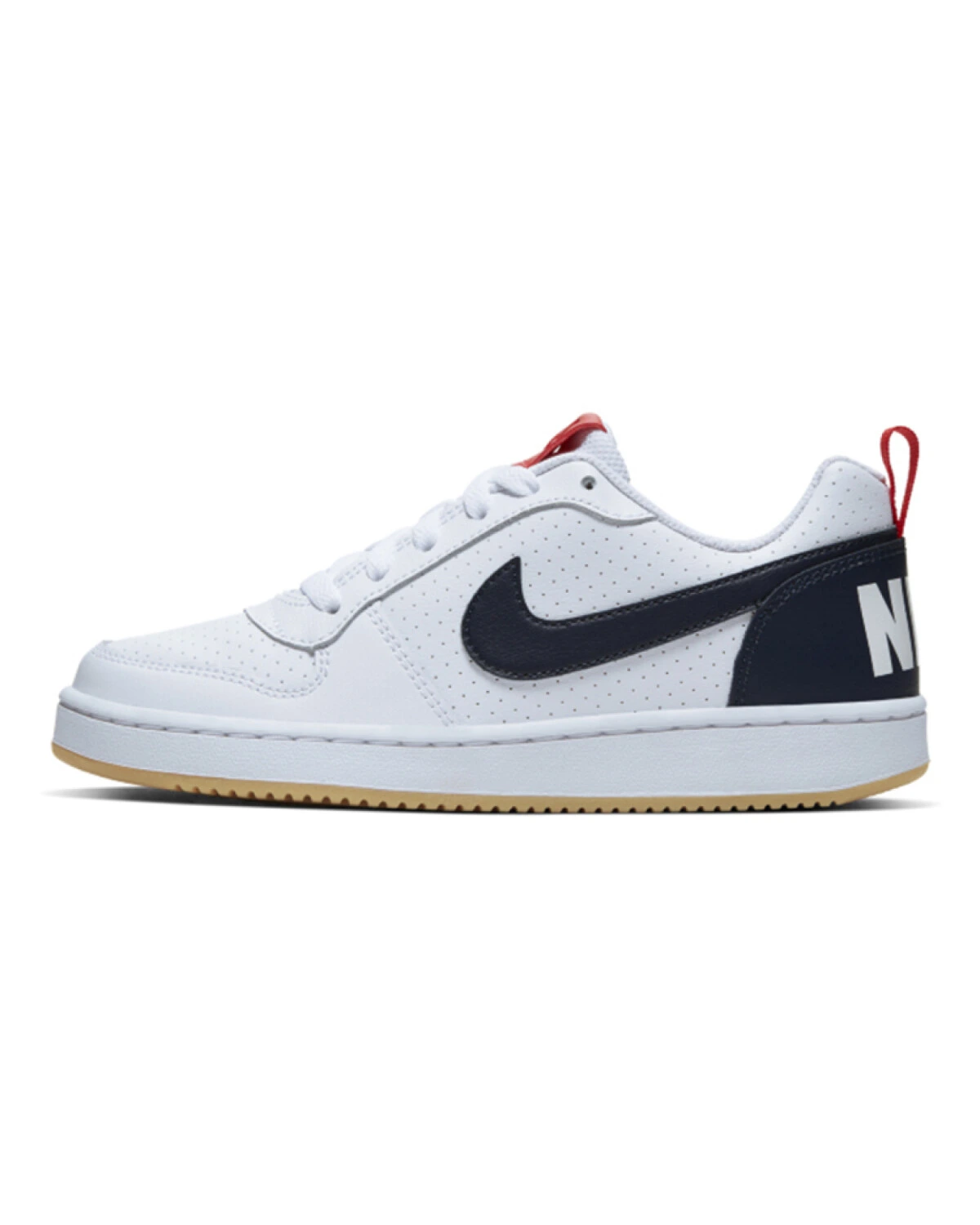Nike Court Borough Low детские кеды кожаные белые картинка
