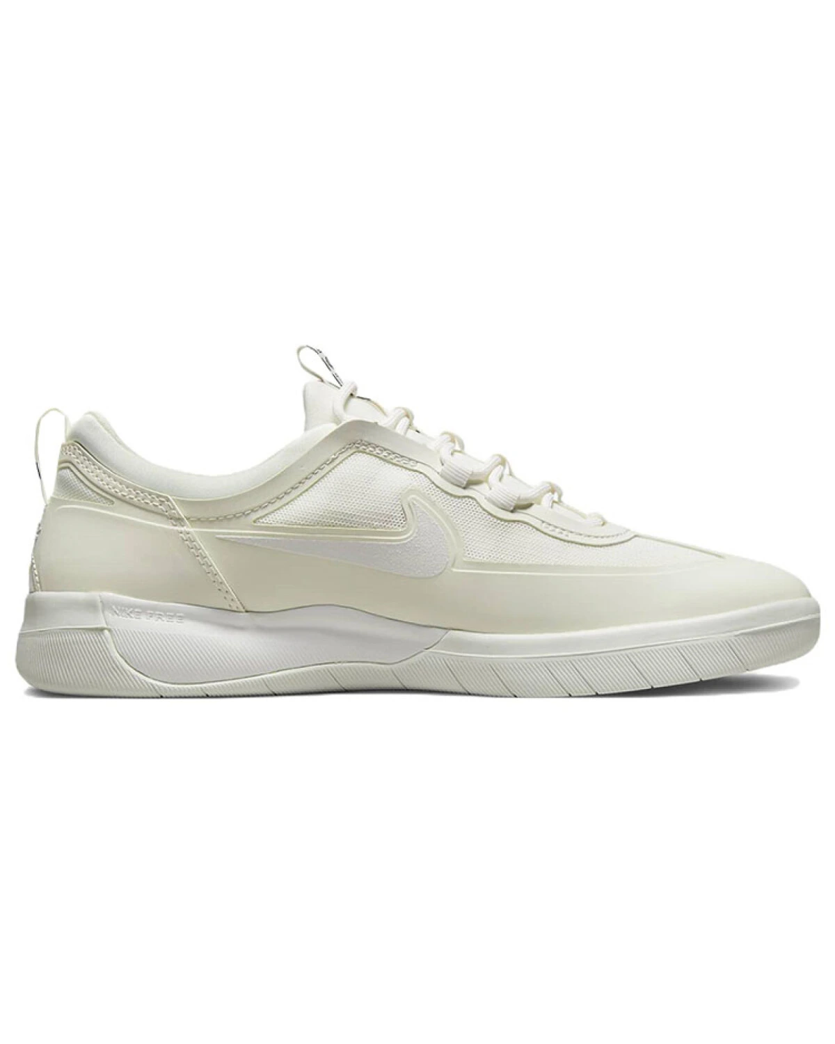 Nike SB Nyjah Free 2 унисекс кроссовки из ткани легкие бежевые картинка