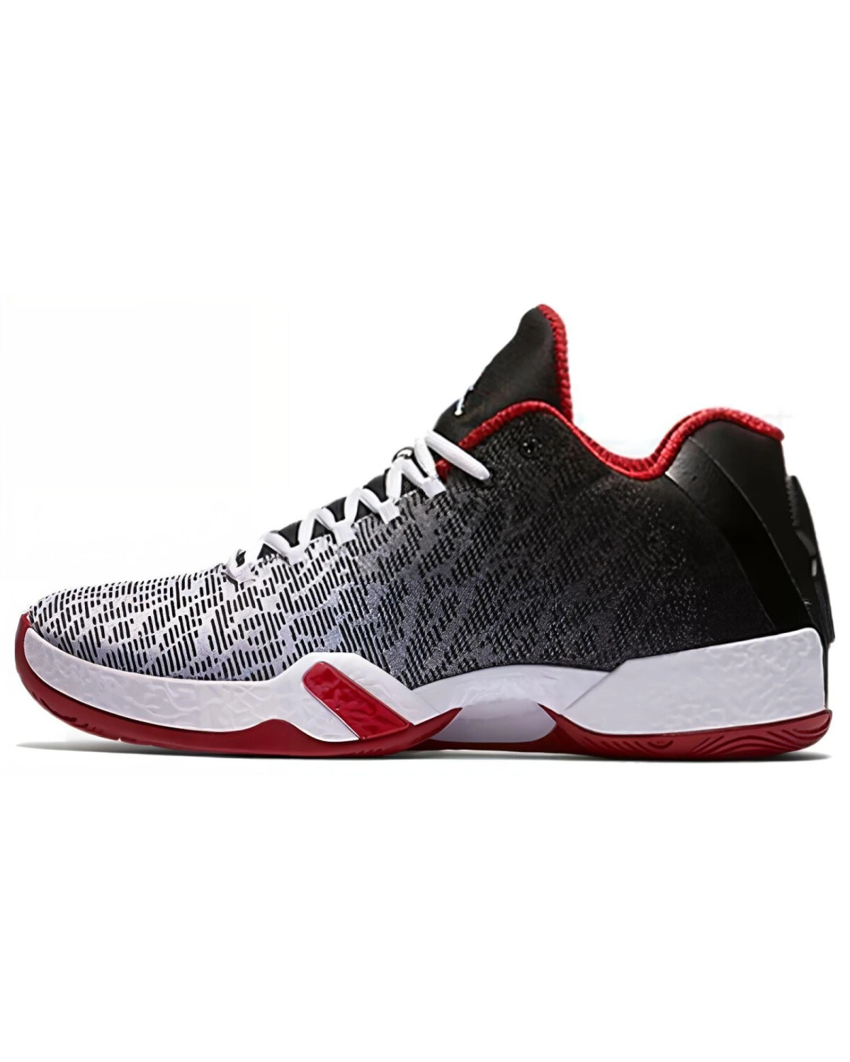 Jordan Air Jordan 29 Low Bulls мужские спортивные кроссовки черно-белые с красным картинка