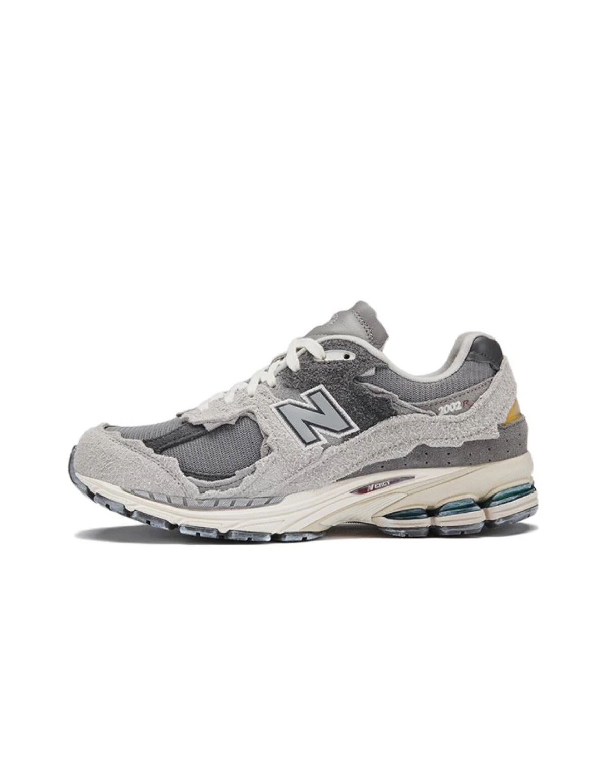 New Balance NB 2002R унисекс кроссовки серые из замши и ткани картинка