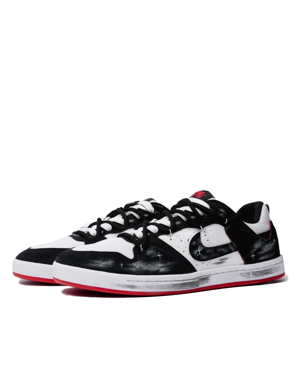 Nike SB Alleyoop unisex кроссовки черно-белые с амортизацией картинка