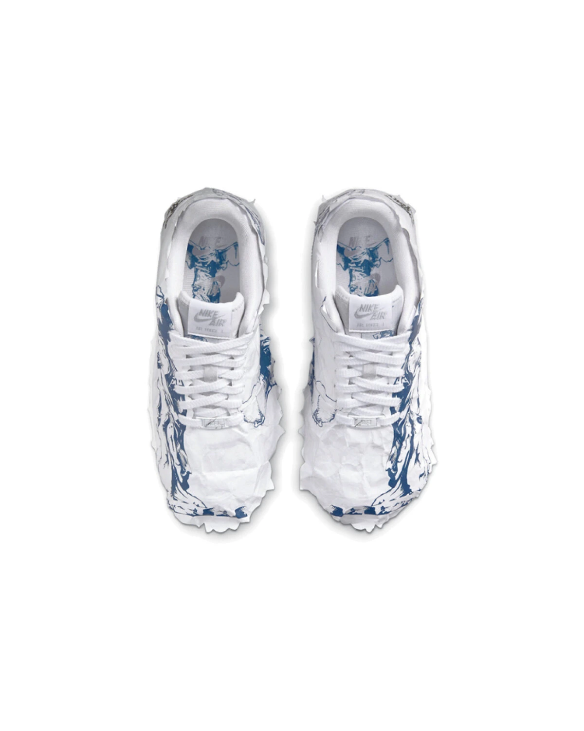 Nike Air Force 1 shadow "Goddess of Victory" женские кроссовки бело-голубые картинка