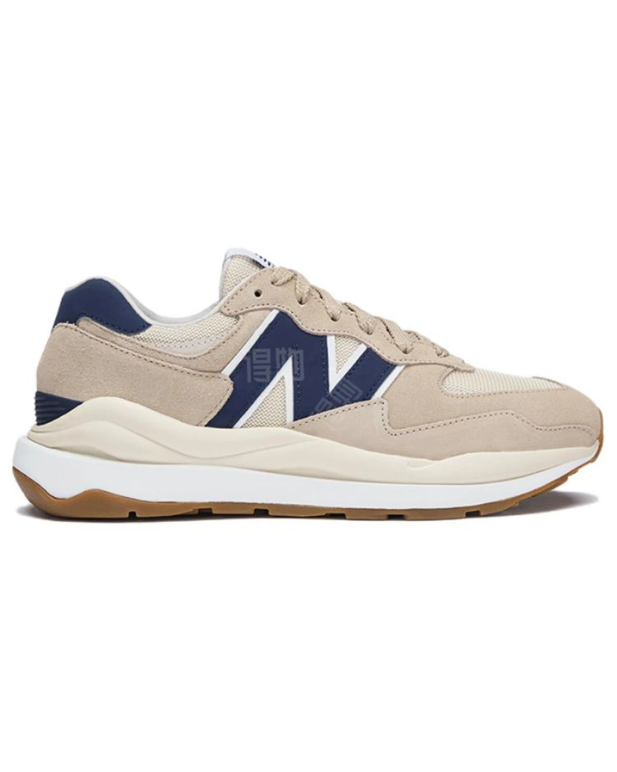 New Balance 5740 unisex кроссовки из ткани и нубука бежевые картинка