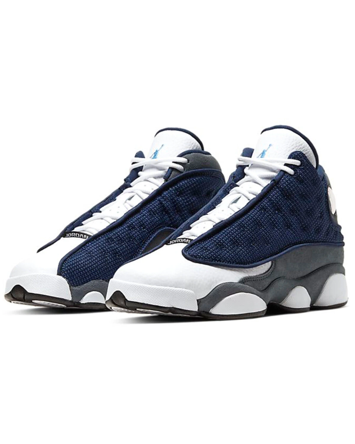 Jordan Air Jordan 13 детские высокие кроссовки сине-белые картинка
