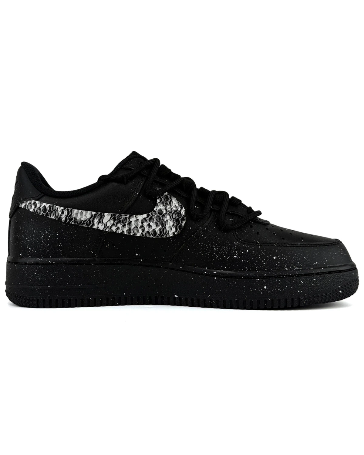 Nike Air Force 1 мужские кроссовки черные с амортизацией и противоскользящей подошвой картинка