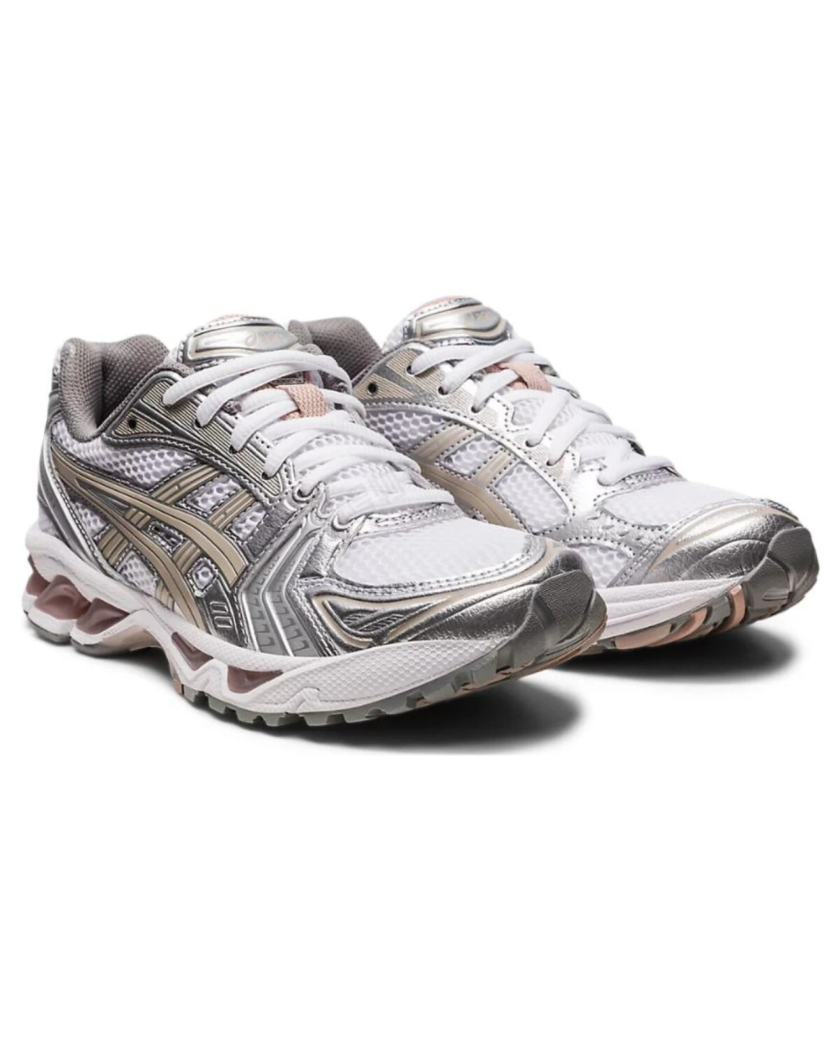 Asics Gel-Kayano 14 женские спортивные кроссовки из ткани и синтетической кожи серо-коричневые картинка