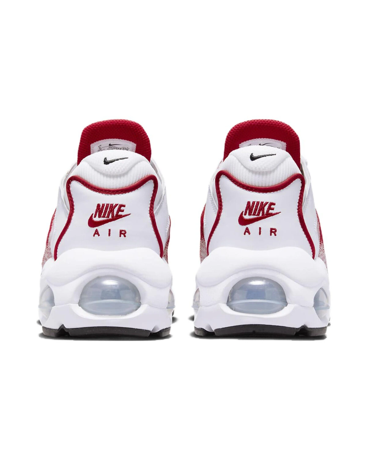 Nike Air Max TW unisex кроссовки красно-белые с сетчатым верхом и Air Max картинка