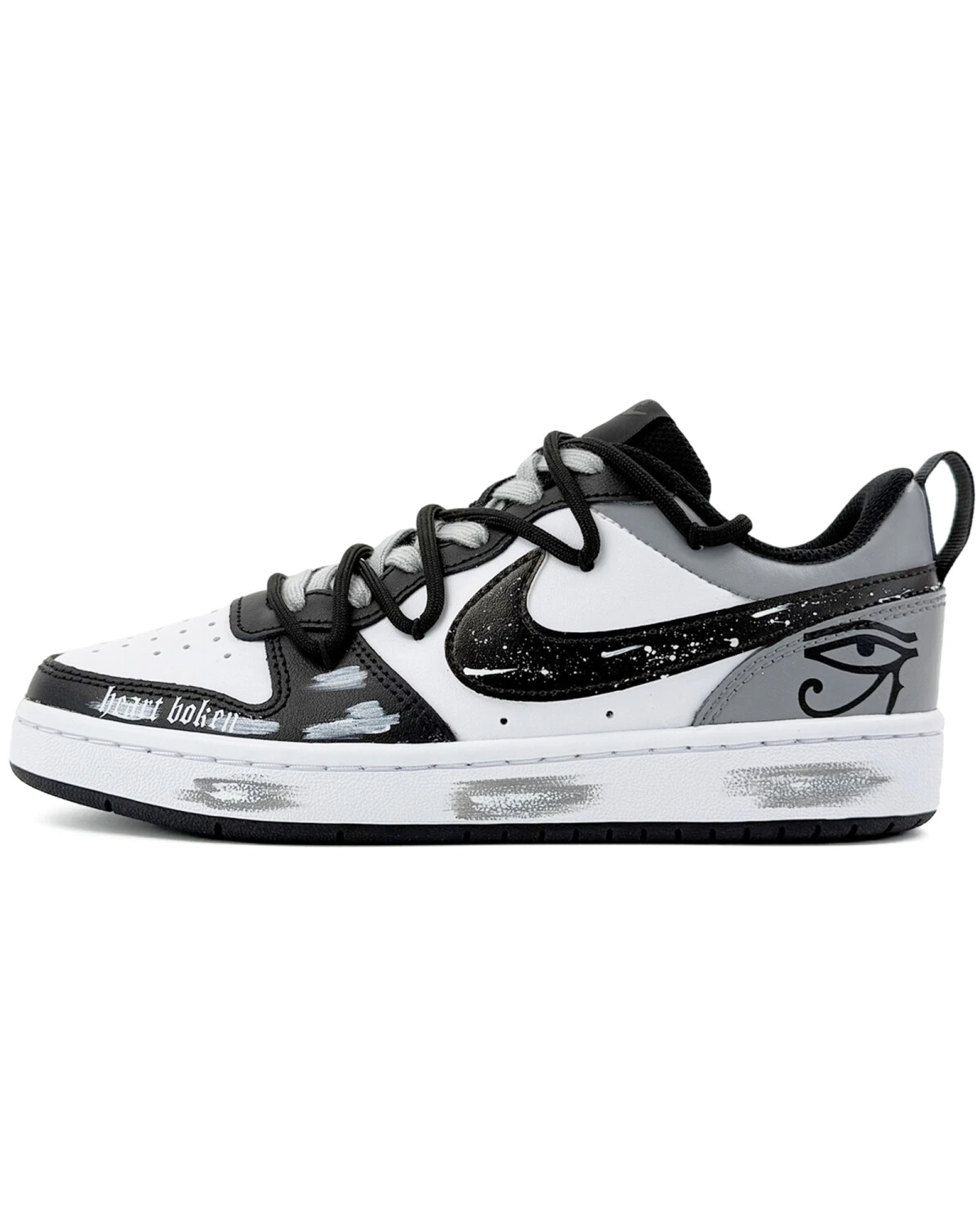 Nike Court Borough детские кроссовки светло-серые градиентные картинка