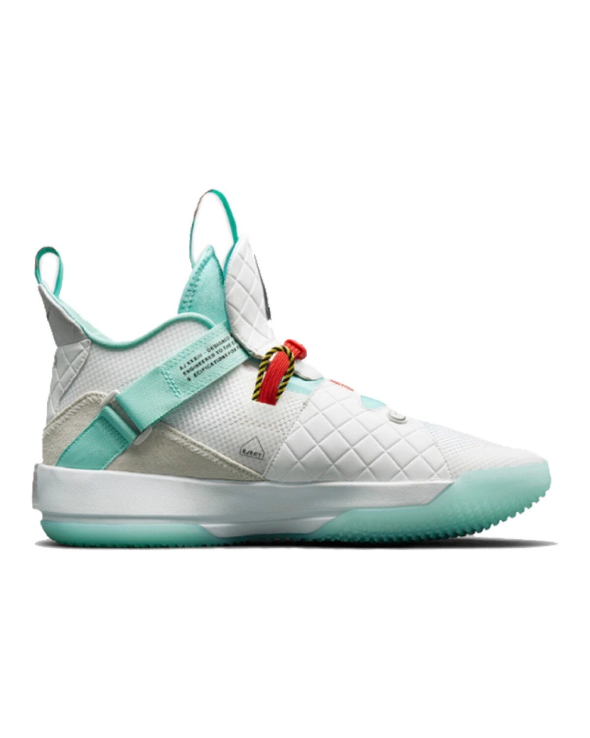 Jordan Air 33 спортивные кроссовки белые с синими вставками картинка
