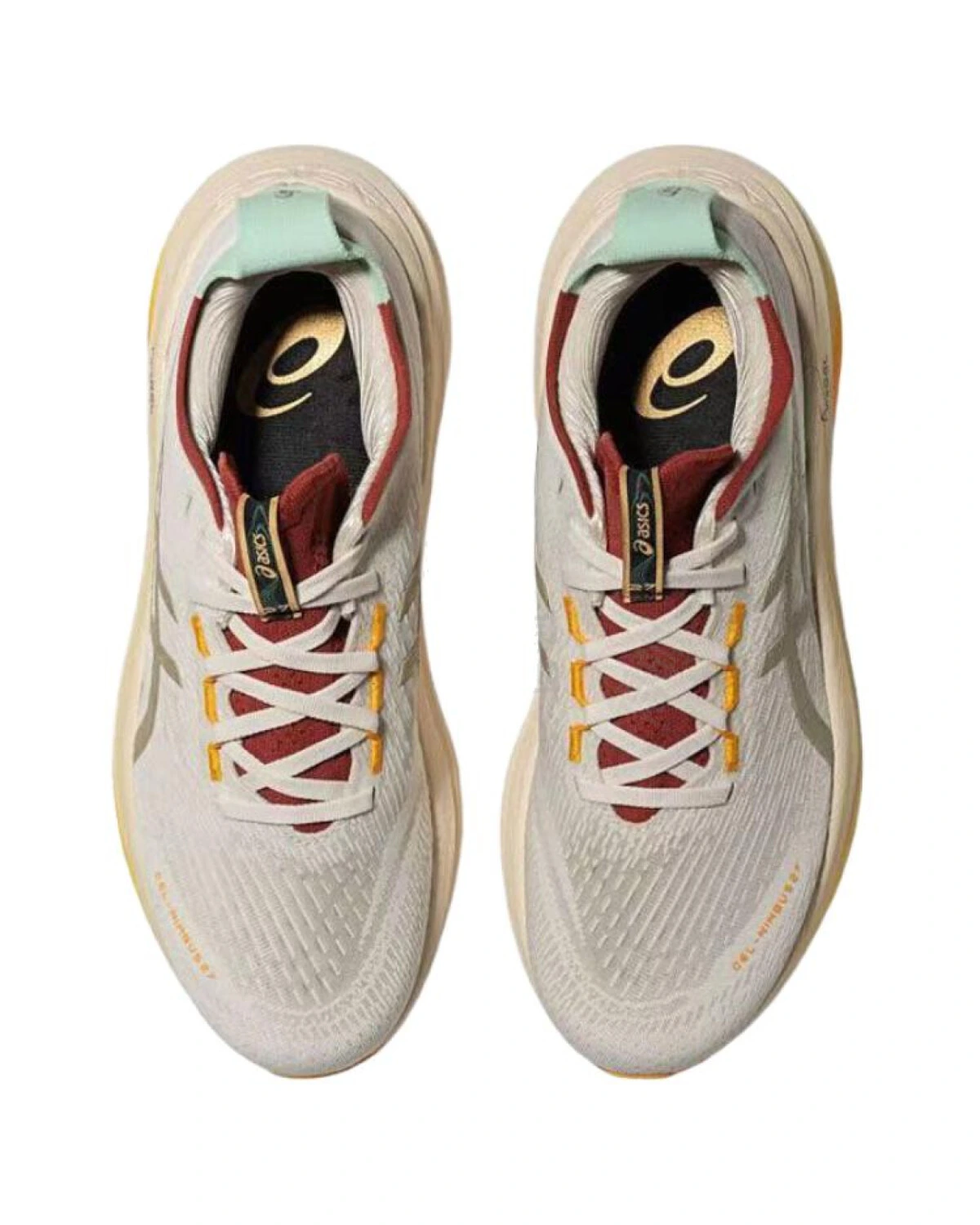 Asics GEL-NIMBUS 27 женские кроссовки спортивные бежевые картинка