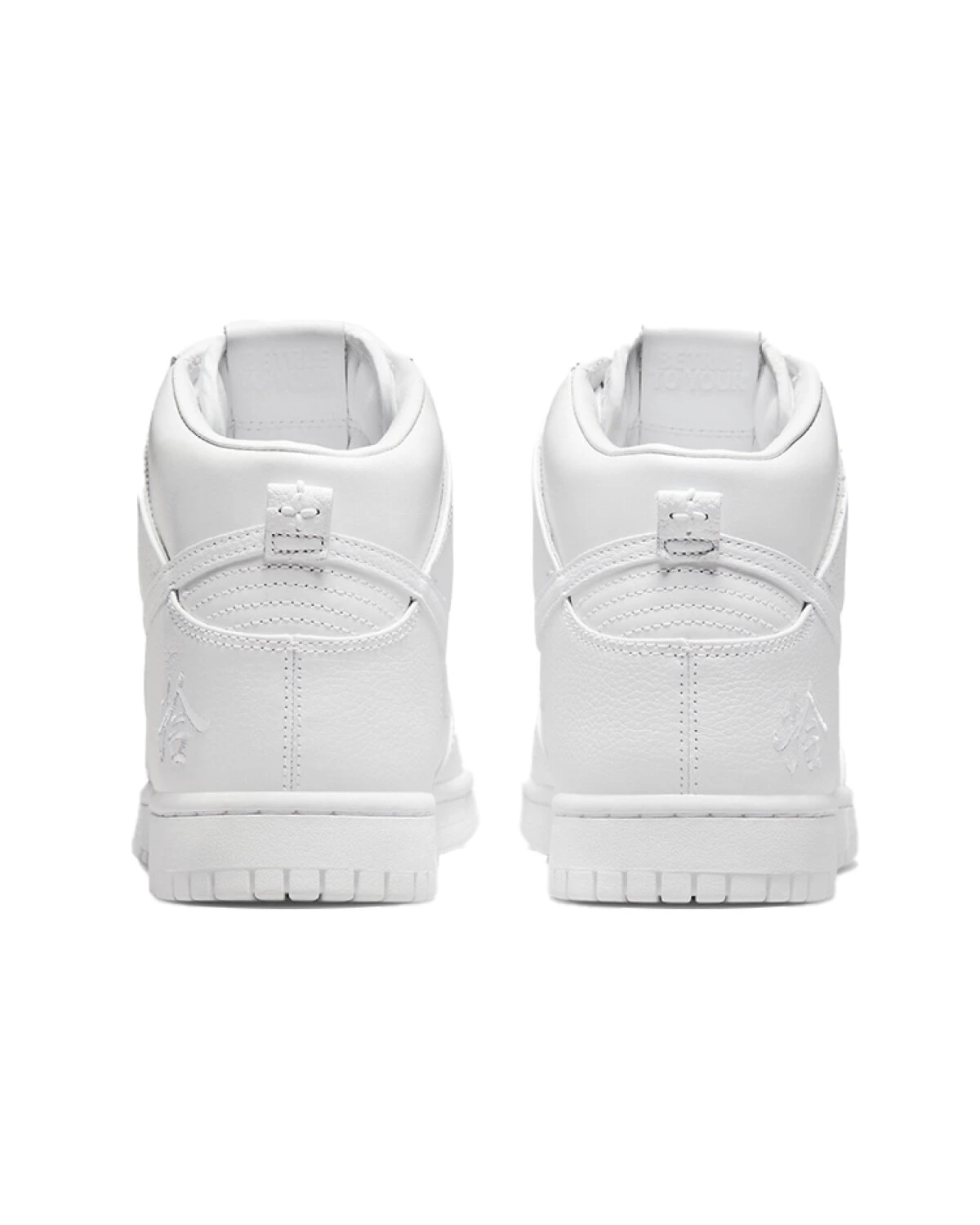 Nike Dunk High Retro PRM унисекс высокие кроссовки белые кожаные картинка