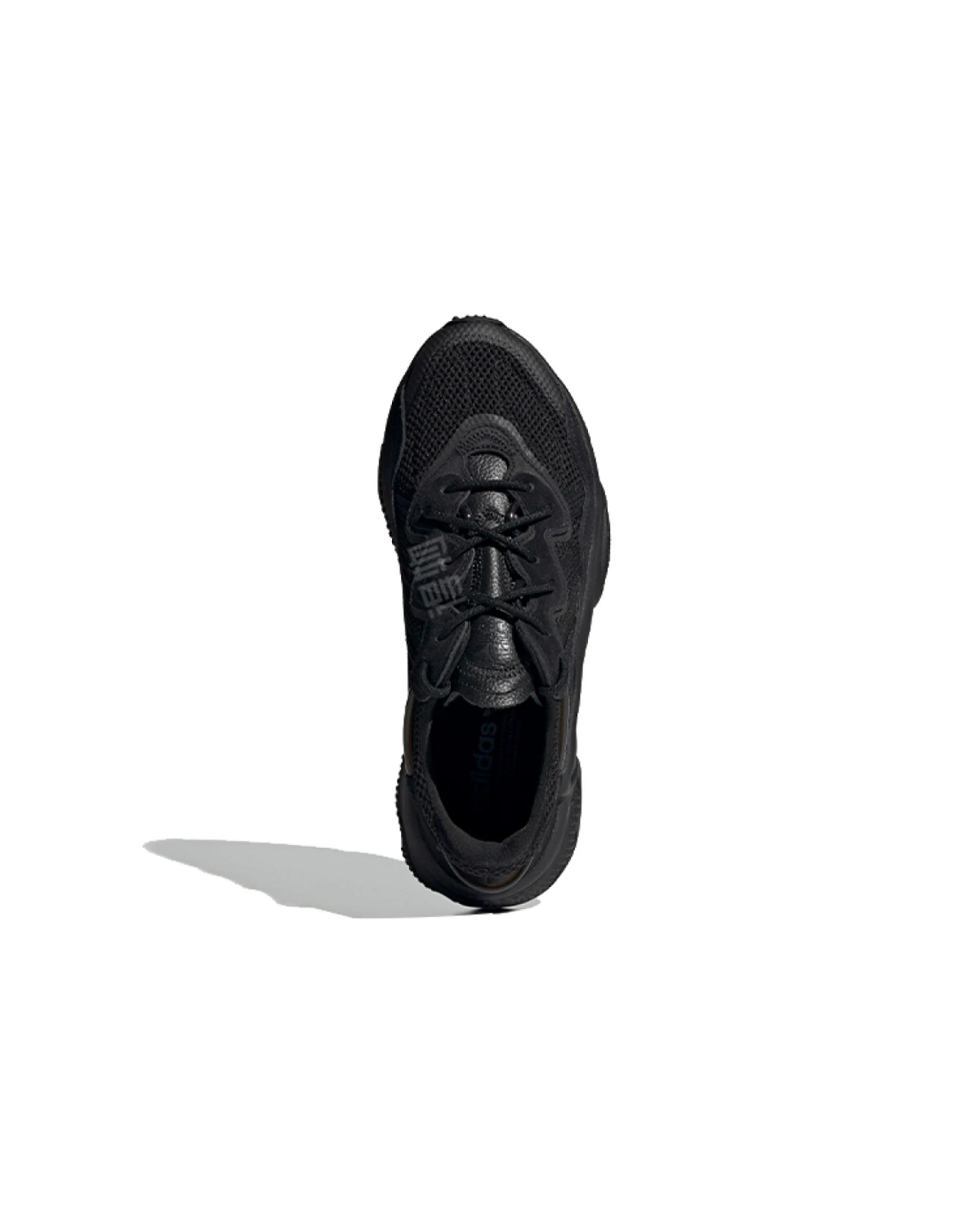Adidas Originals Ozweego унисекс кроссовки черные кожаные картинка