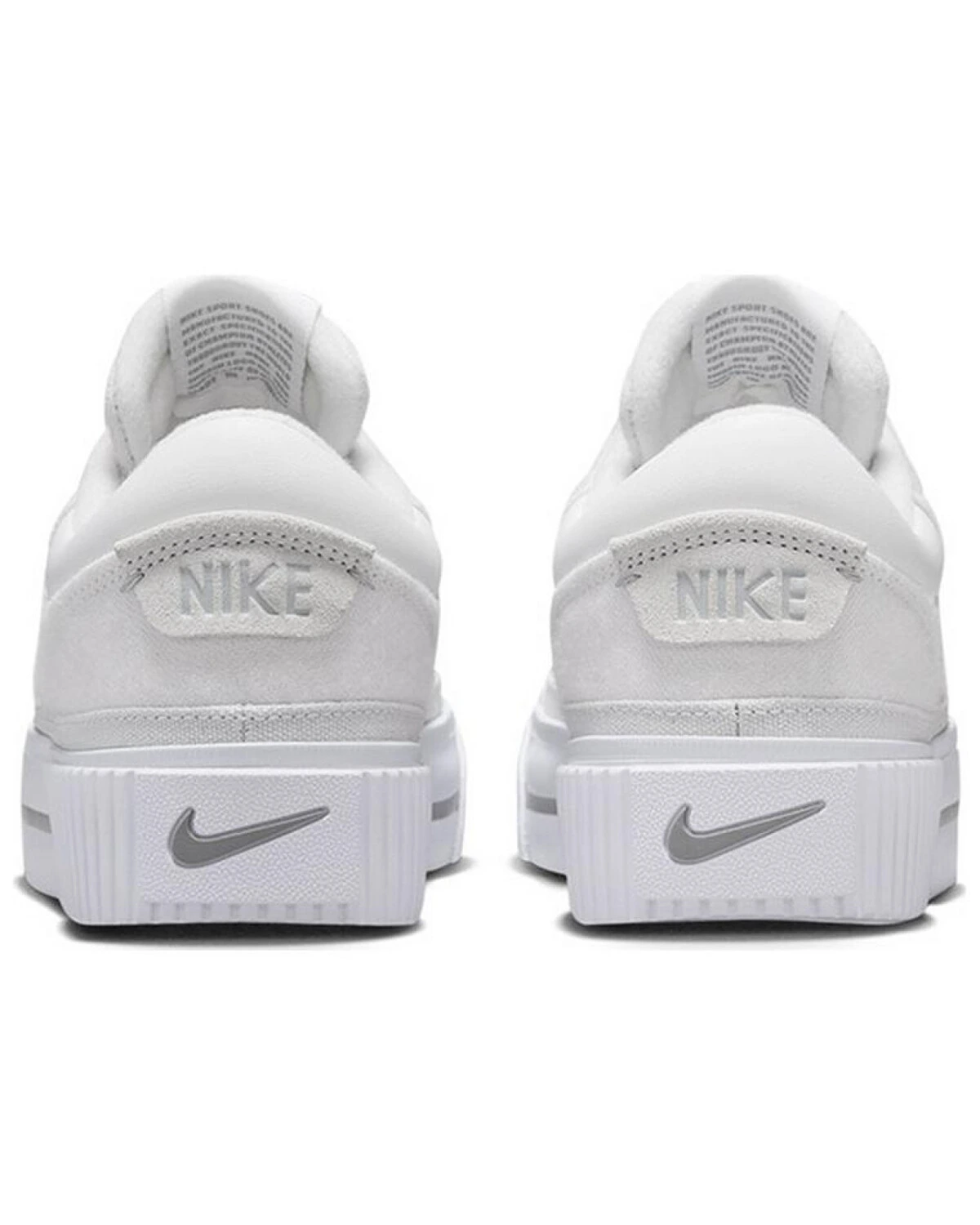 Nike Court Legacy женские кеды из натуральной кожи и замши белого цвета картинка