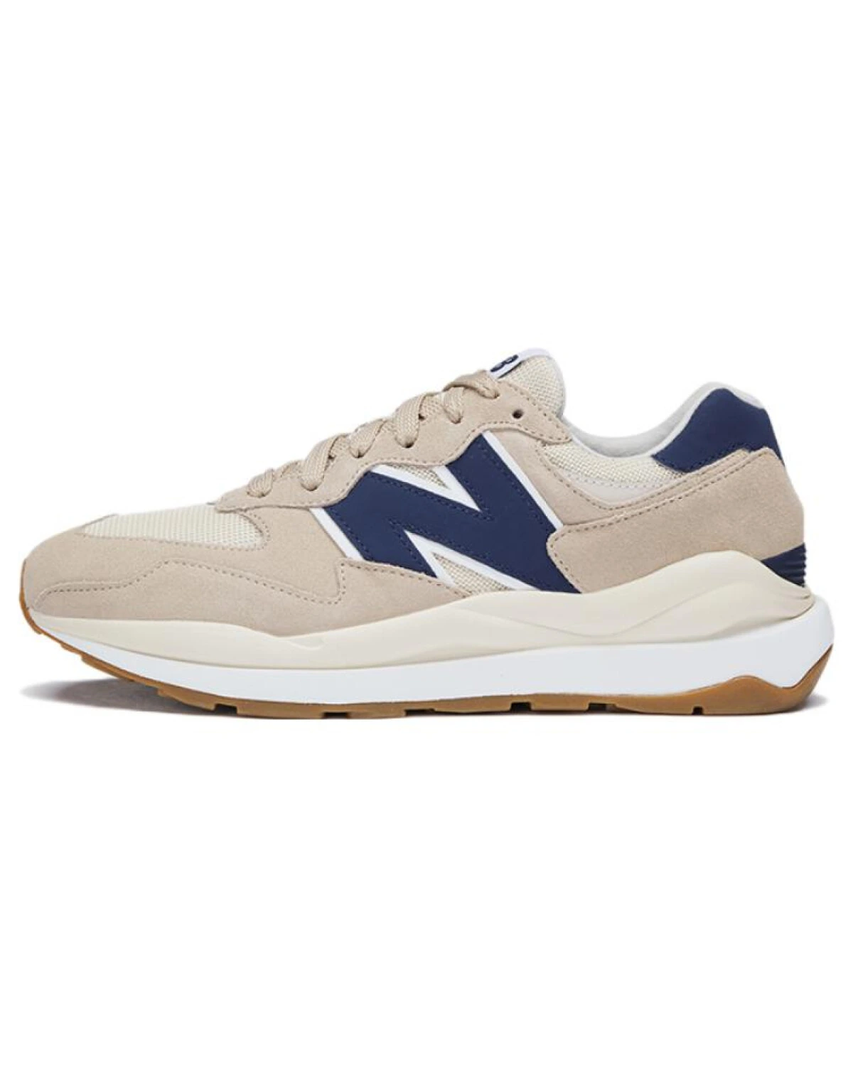 New Balance 5740 unisex кроссовки из ткани и нубука бежевые картинка