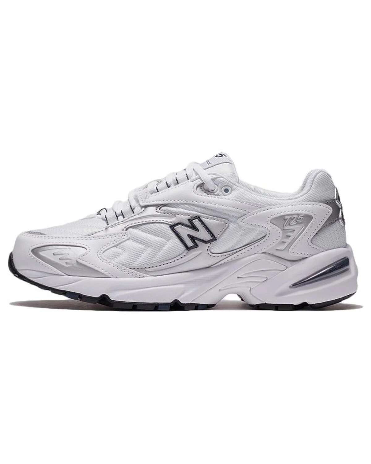 New Balance 725 Y2K мужские и женские кроссовки повседневные серебристо-белые картинка