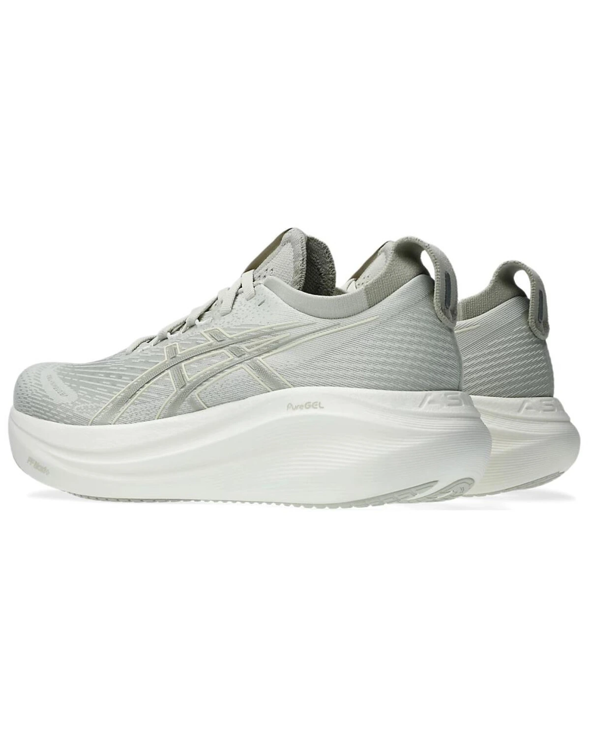 Asics Gel-Nimbus 27 женские кроссовки для бега серо-белые картинка