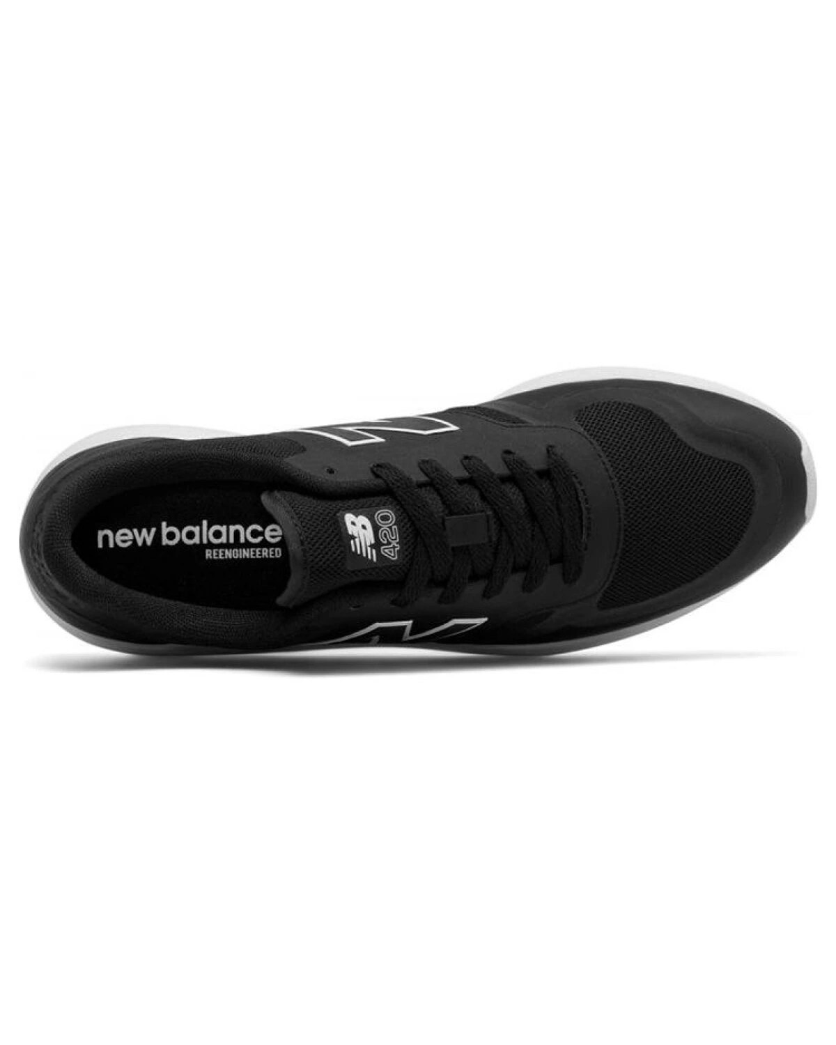 New Balance 420 Reflective Re-Engineered унисекс кроссовки тканевые черно-белые картинка