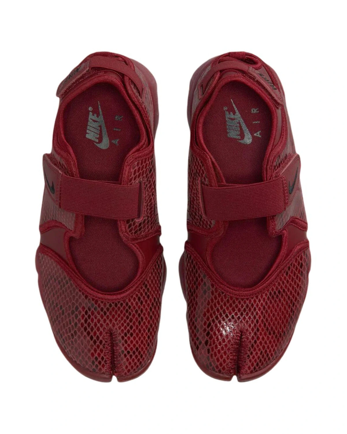 Nike Air Rift женские кроссовки с липучкой красные картинка