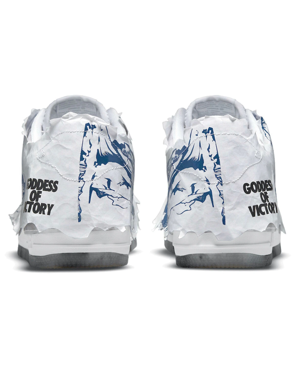 Nike Air Force 1 shadow "Goddess of Victory" женские кроссовки бело-голубые картинка