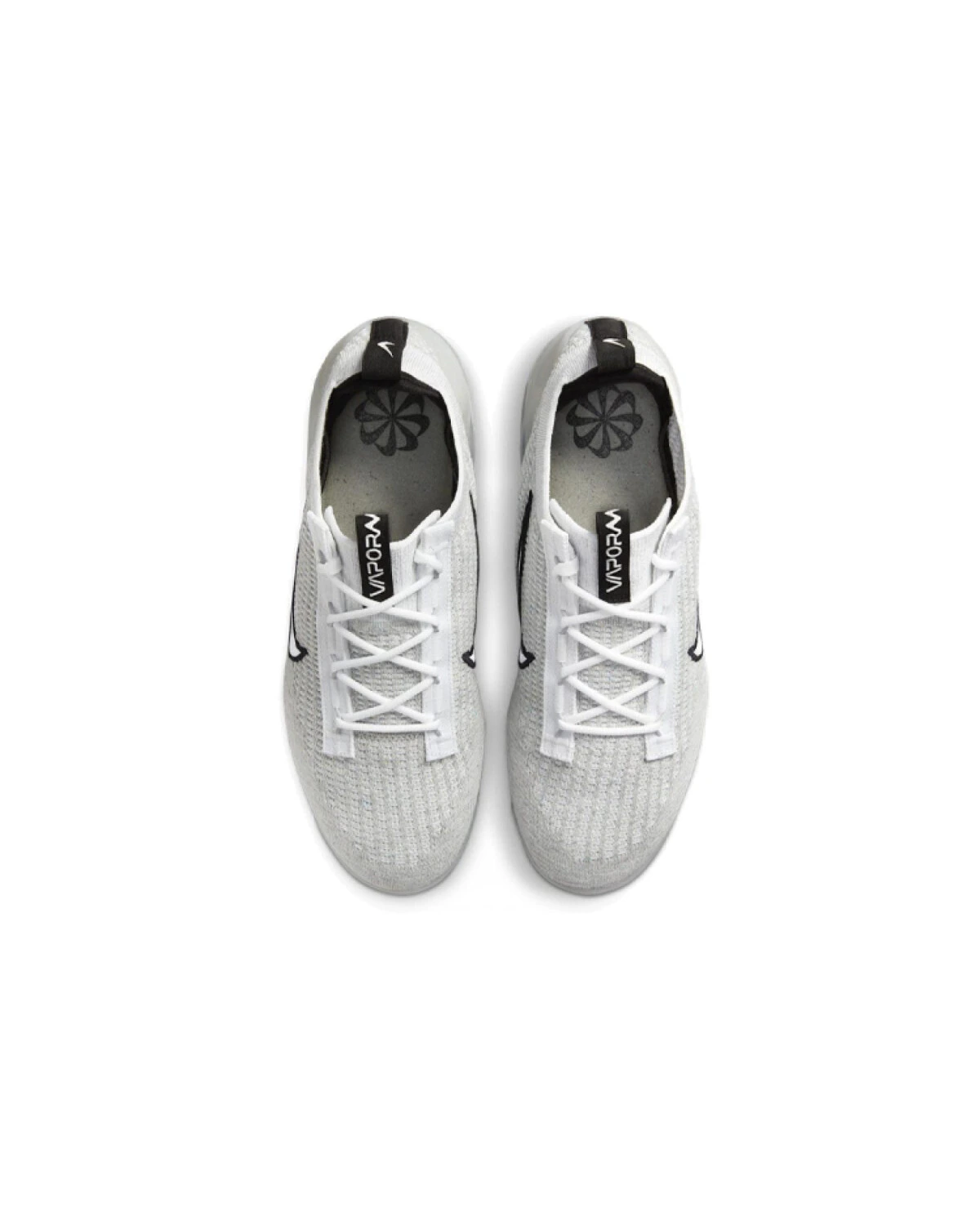 Nike VaporMax 2021 унисекс кроссовки текстильные белые с амортизацией картинка