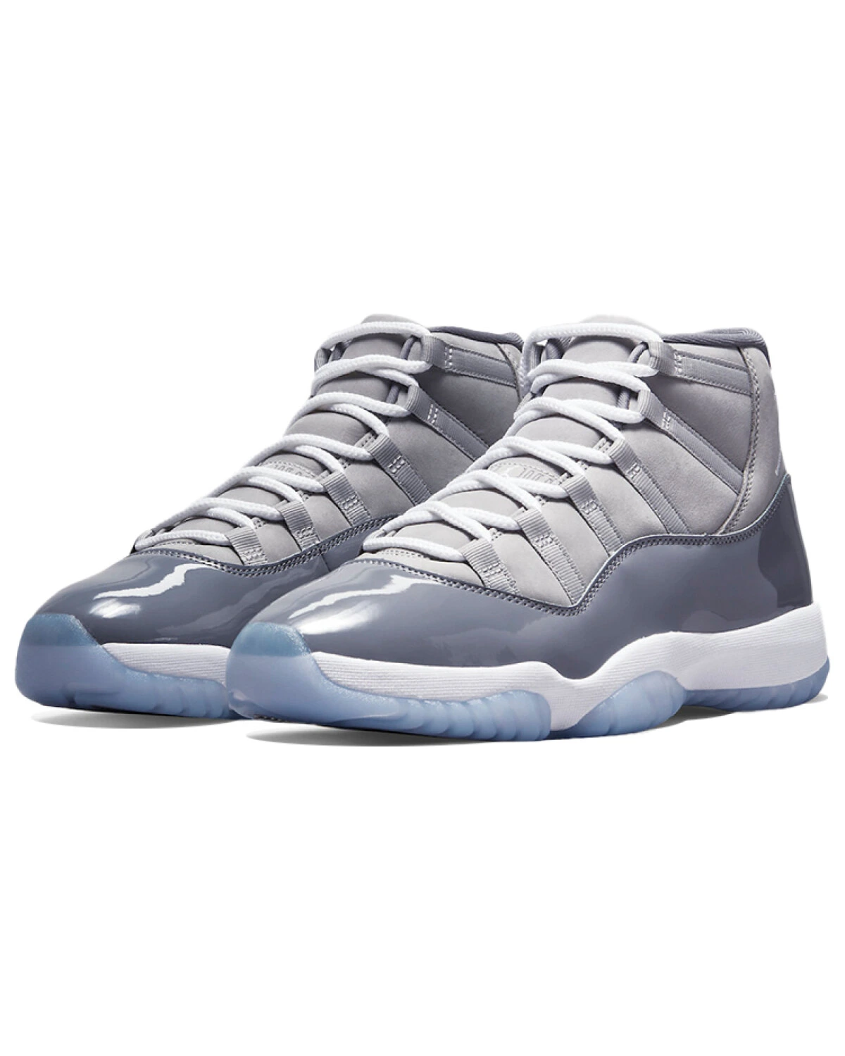 Jordan Air Jordan 11 унисекс кроссовки серые с белыми вставками картинка