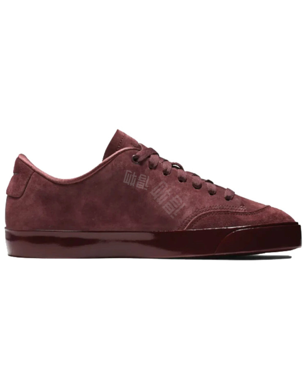 Nike Blazer City LX женские кроссовки ретро теплые бордовые картинка