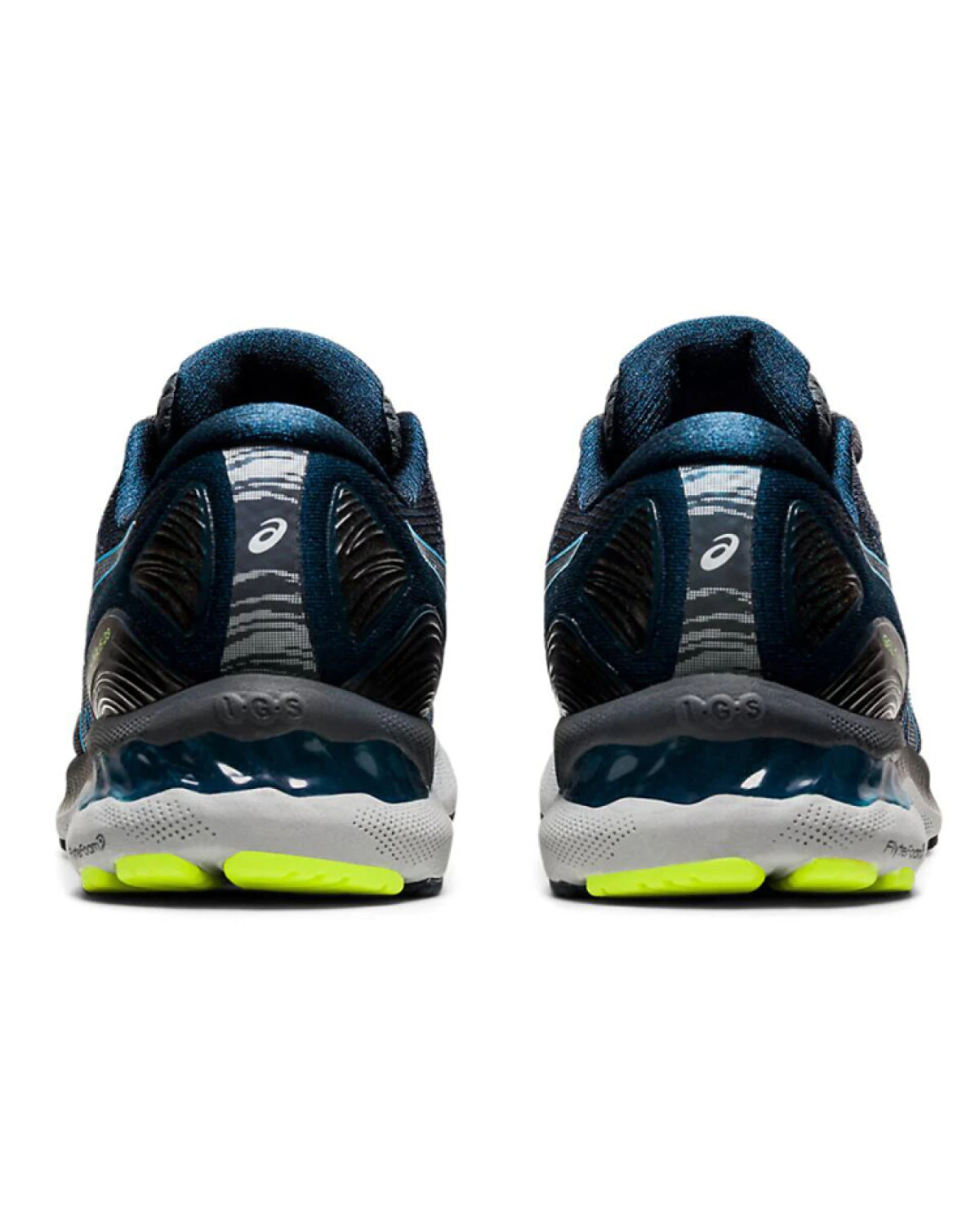 Asics GEL-Nimbus 23 мужские кроссовки для бега серо-голубые с амортизацией картинка
