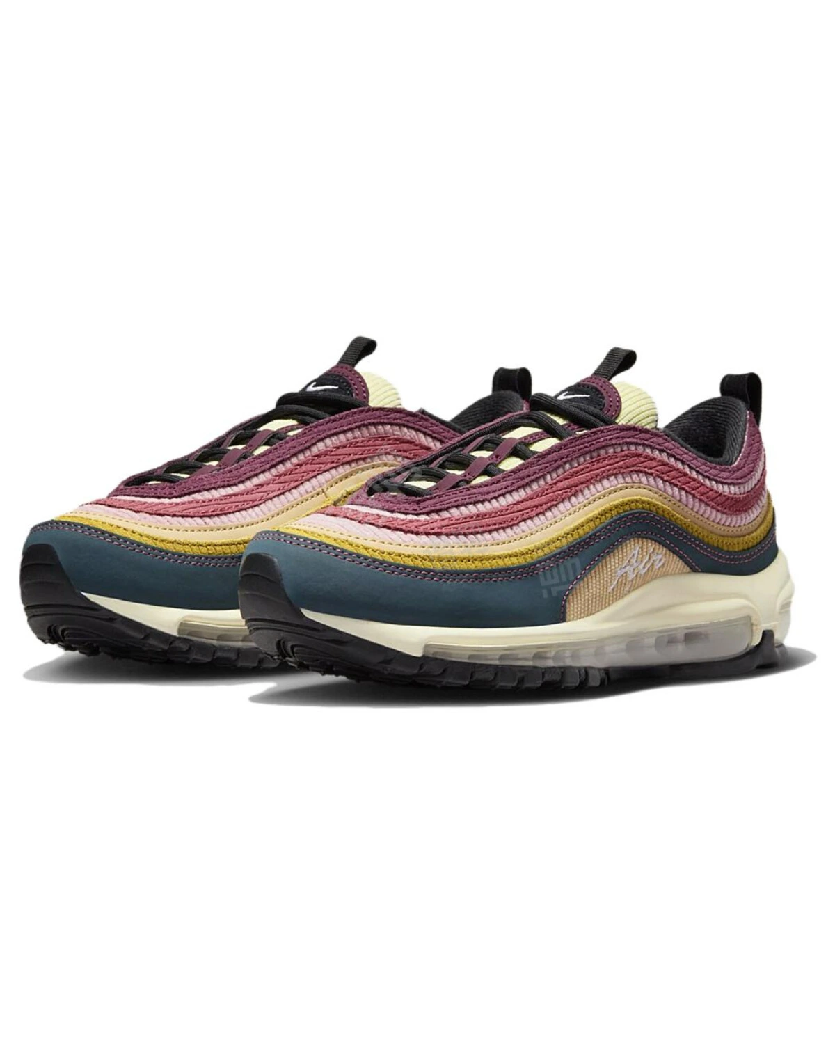Nike Air Max 97 женские повседневные кроссовки комфортные красно-сине-белые картинка
