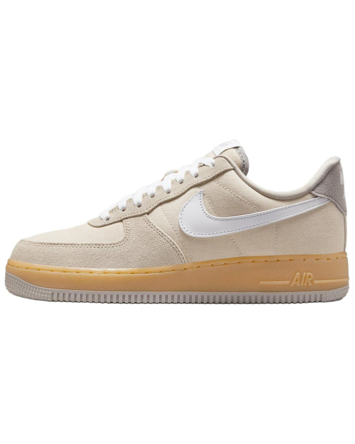 Nike Air Force 1 '07 Suede & Canvas женские кроссовки светло-каки замша и холст картинка