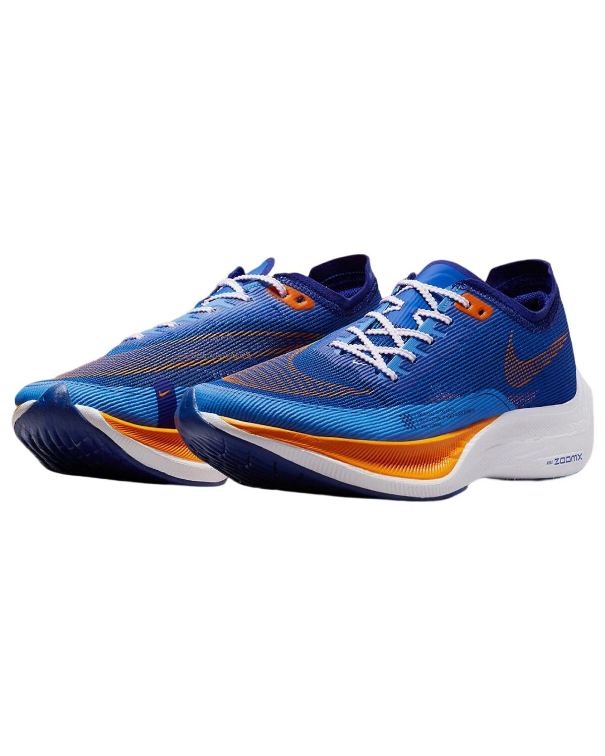 Nike ZoomX Vaporfly Next% 2 унисекс беговые кроссовки сине-оранжевые картинка