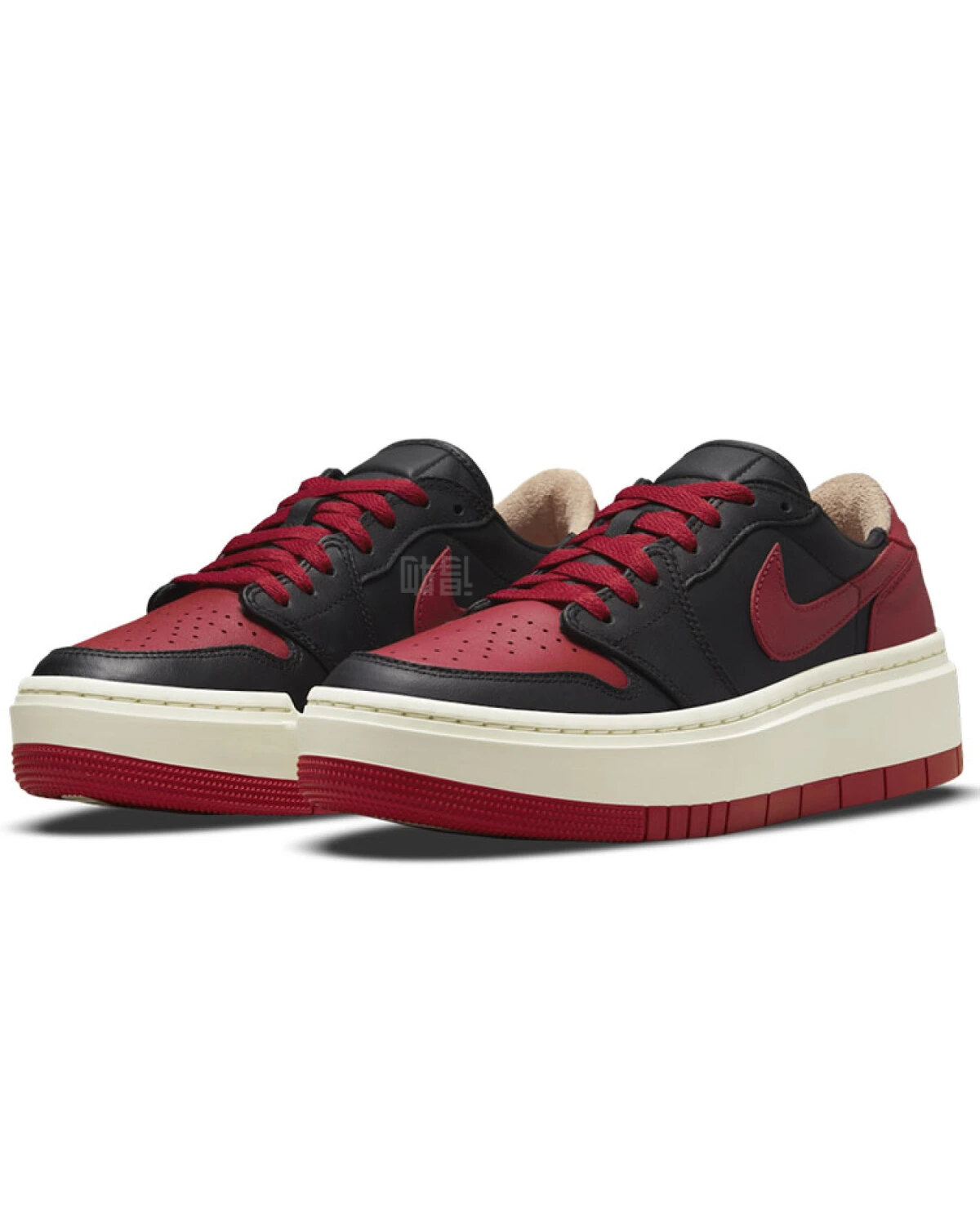 Jordan Air Jordan 1 Elevate Low SE женские кроссовки черно-красные кожаные картинка