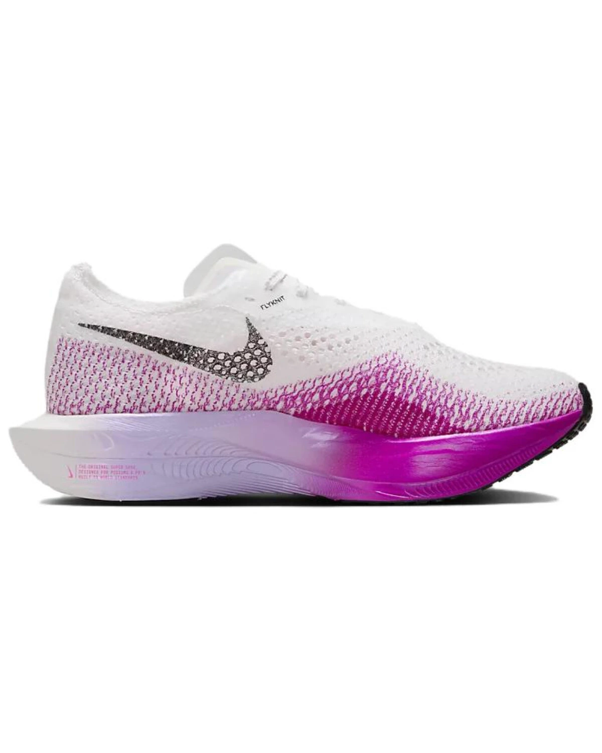 Nike ZoomX Vaporfly 3 женские кроссовки для бега бело-розовые с амортизацией ZoomX картинка