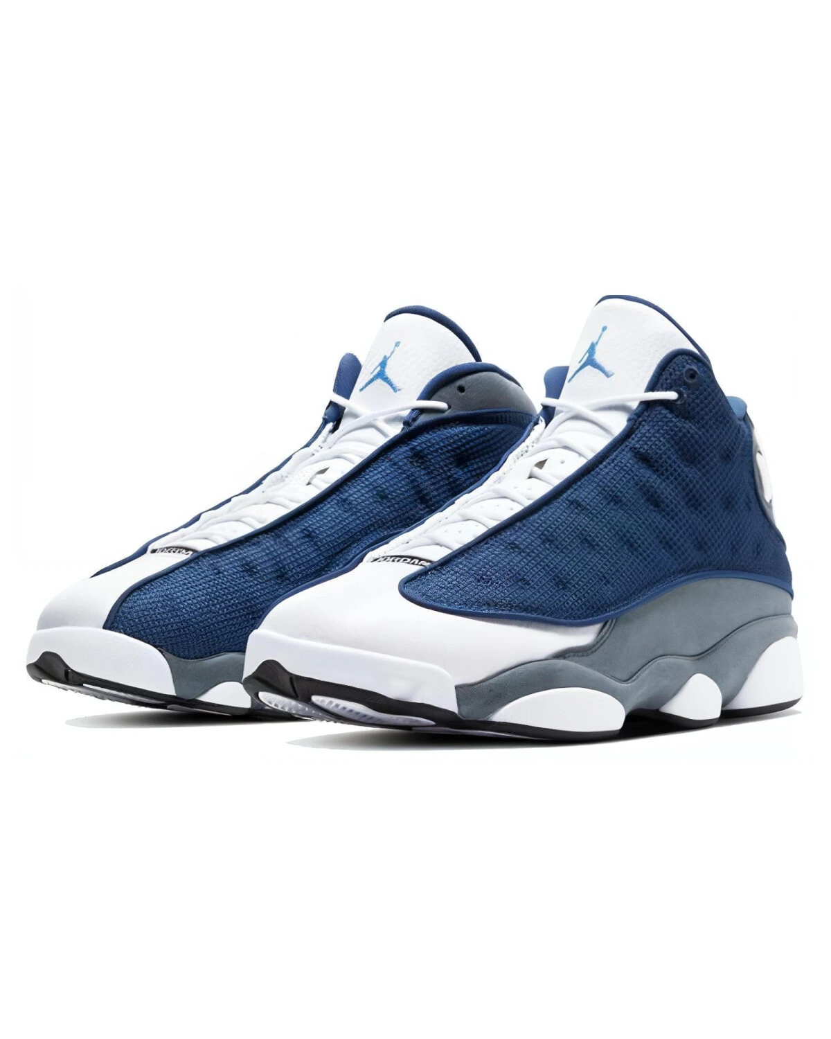 Jordan Air Jordan 13 унисекс кроссовки мид-топ сине-белые кожаные картинка