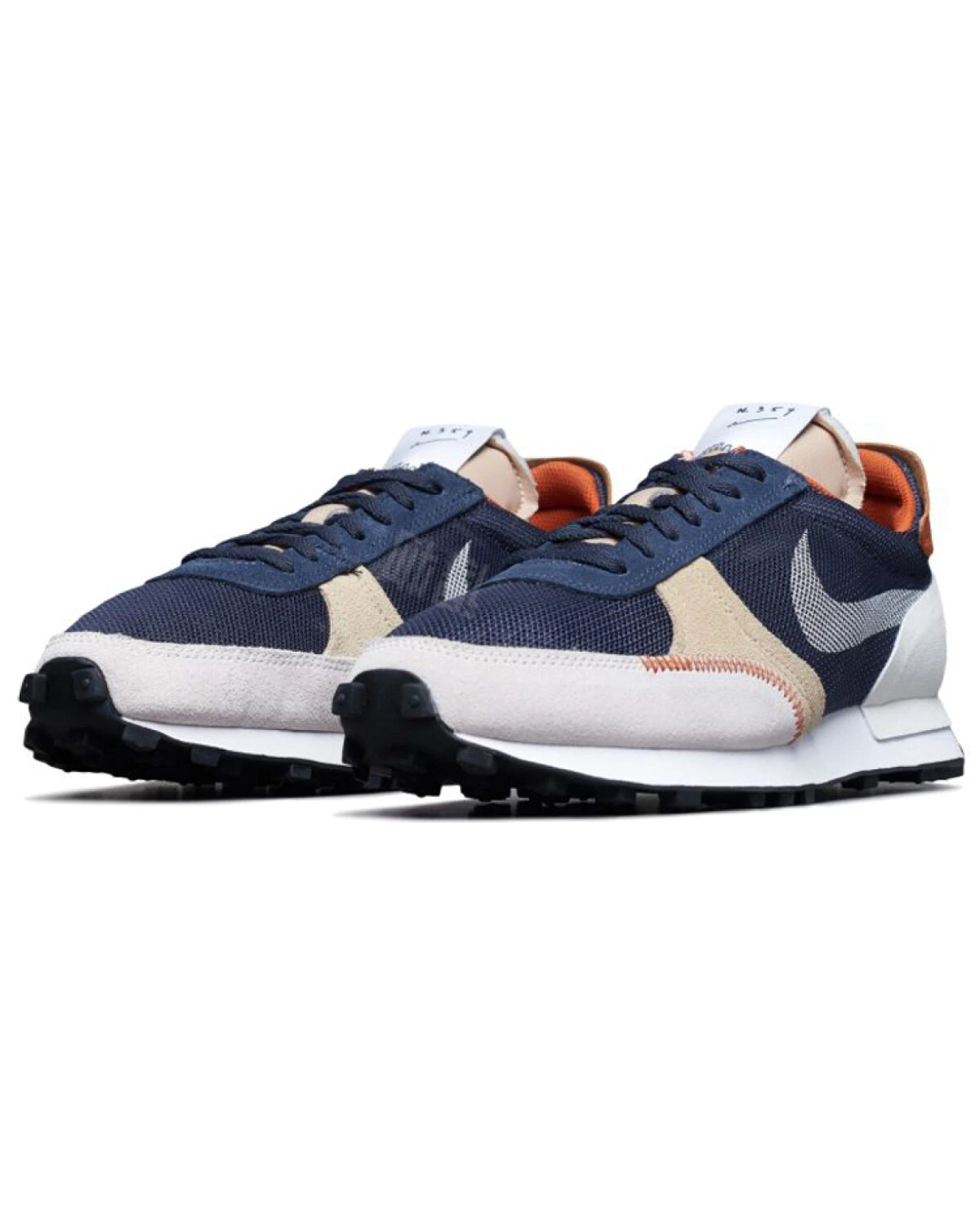 Nike Daybreak Type Type унисекс повседневные кроссовки из сетчатой ткани сине-белые с красным картинка
