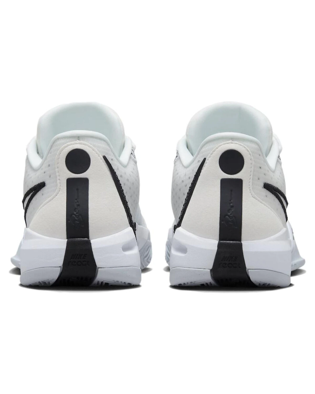 Nike Sabrina 1 унисекс кроссовки бело-черные с шнуровкой и амортизацией картинка