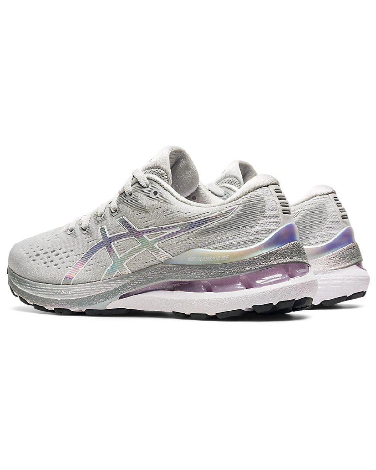 Asics Gel-Kayano 28 женские кроссовки для бега с амортизацией серые картинка