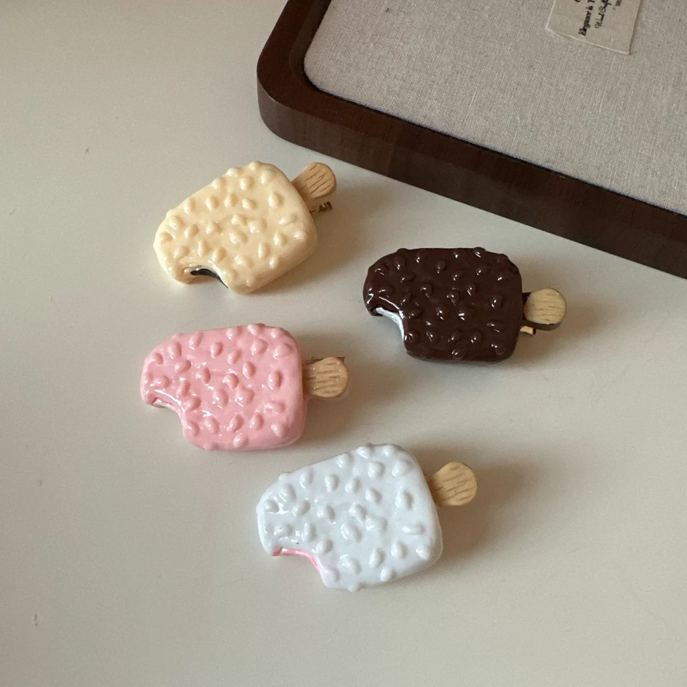 Заколка-эскимо (Белый) картинка