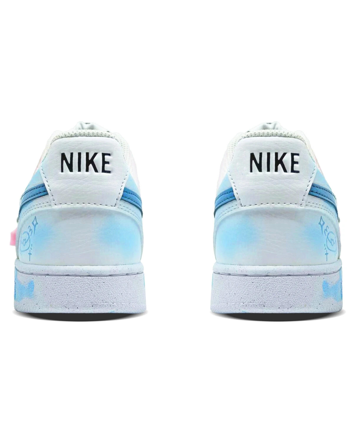 Nike Court Vision 1 унисекс кроссовки синие с противоскользящей подошвой картинка