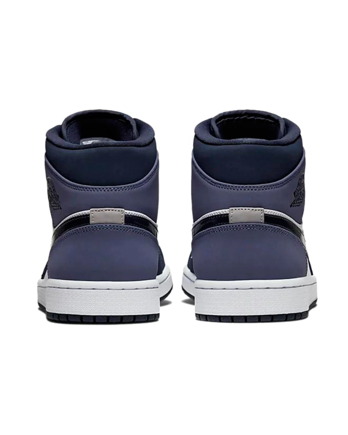 Jordan Air Jordan 1 Mid unisex высокие кроссовки из кожи фиолетово-белые картинка