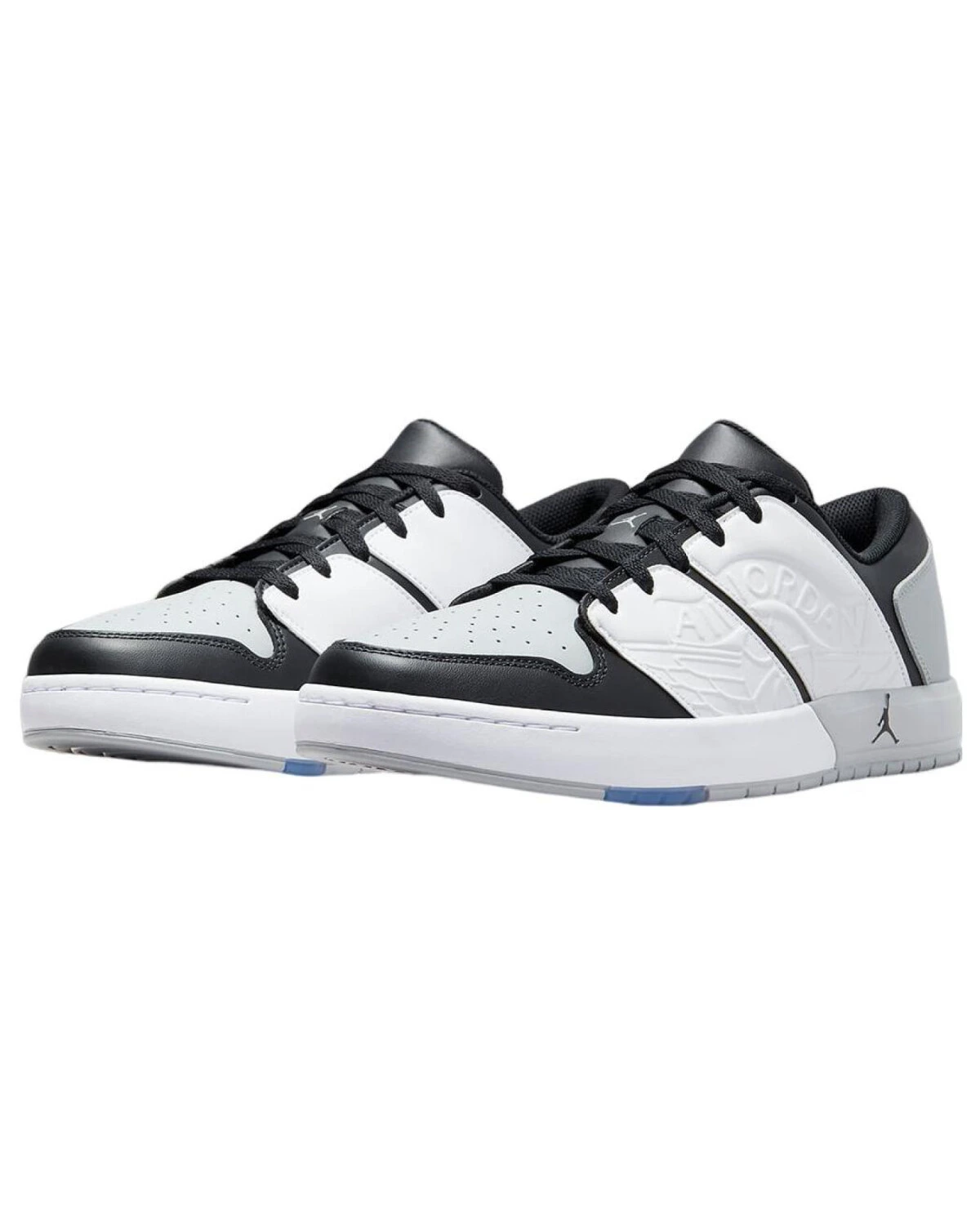 Jordan Nu Retro 1 унисекс кроссовки кожаные бело-черные картинка