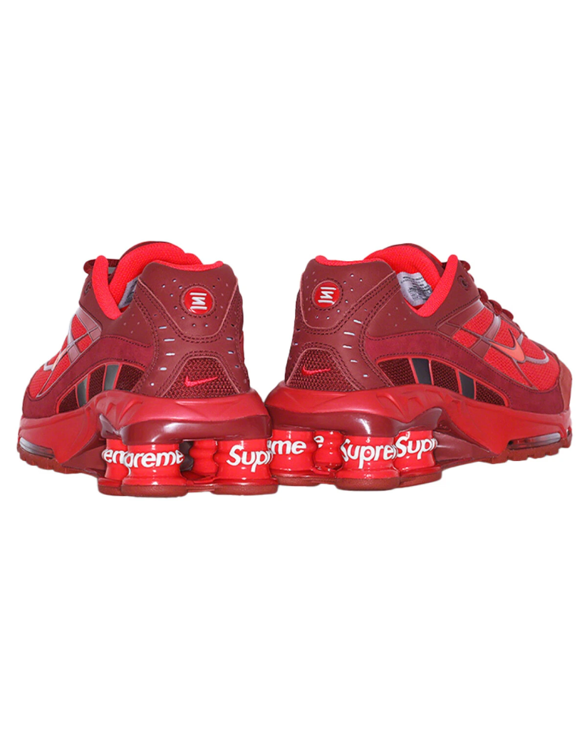 Nike Shox Ride 2 unisex кроссовки текстиль и кожа красные с амортизацией картинка