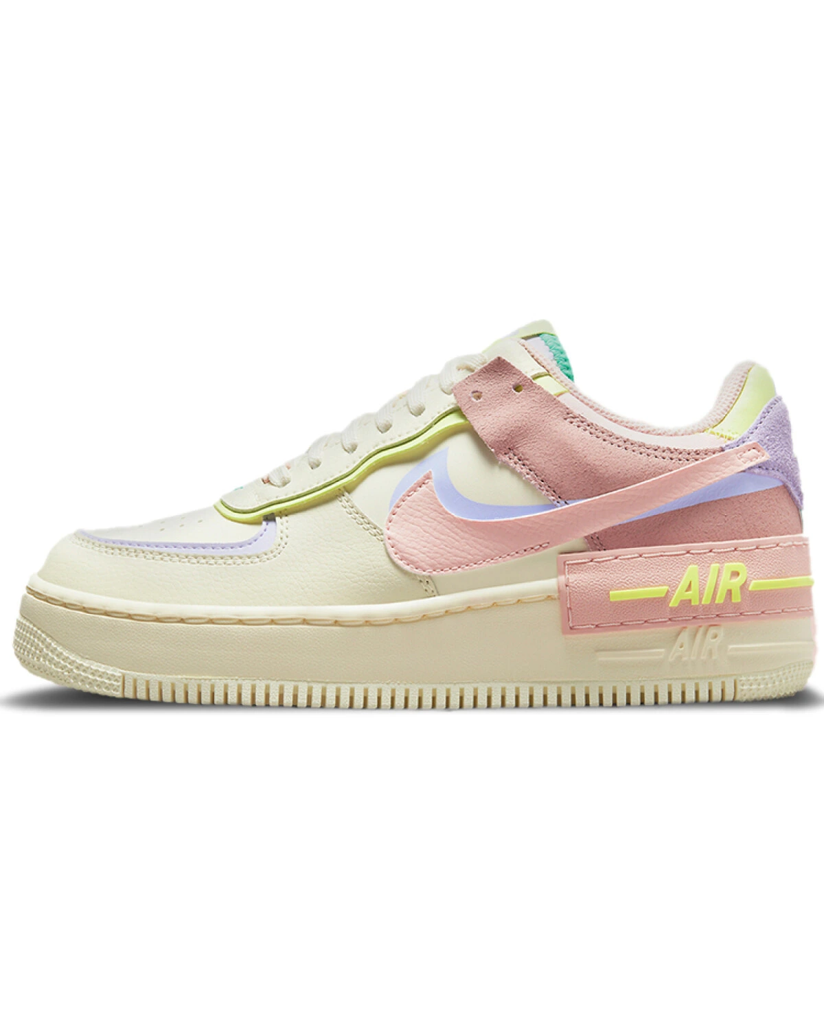 Nike Air Force 1 Shadow Cashmere женские кроссовки пастельные розовые картинка