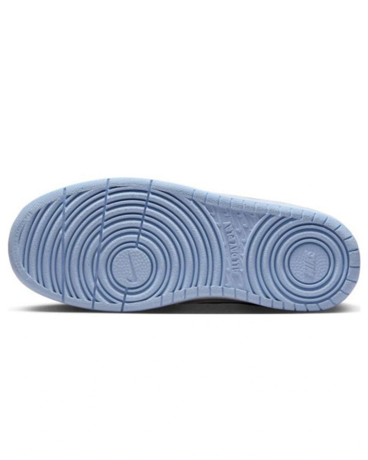 Nike Court Borough Low 2 детские кроссовки голубые с кожаным верхом картинка